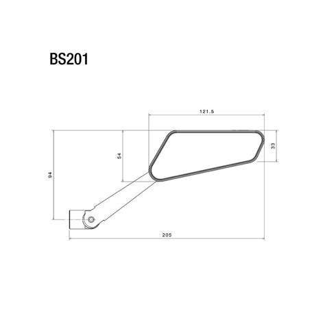 Rizoma Circuit 744 Motorradspiegel