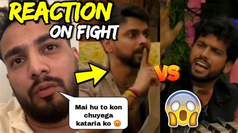 Elvish Yadav Reaction On Love Kataria Vs Sai Ketan Fight In Bigg Boss