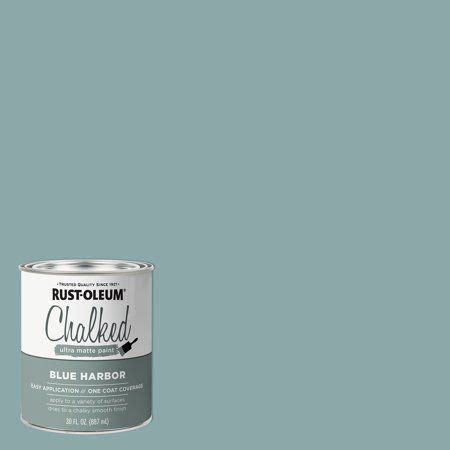 Blue Harbor Rust Oleum Chalked Ultra Matte Paint 371675 Quart 2 Pack