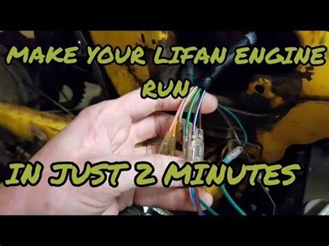 Lifan 125cc manual engine basic wiring to make it run