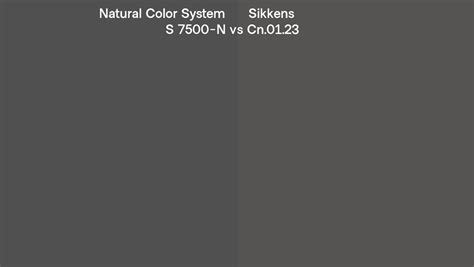 Natural Color System S 7500 N Vs Sikkens Cn 01 23 Side By Side Comparison