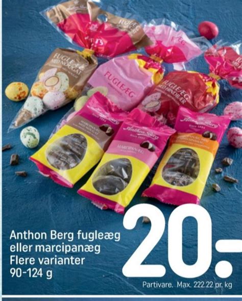 Anthon Berg Fugleæg Marcipanæg Nougat Rema 1000 marts 2023 Alle