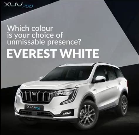 Mahindra XUV700 SUV: All colour options revealed