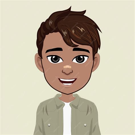 Premium Vector Cute Boy Avatar Illustration