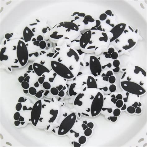 Cow Silicone Beads Focal Beads Bulk Beads Wholesale Etsy