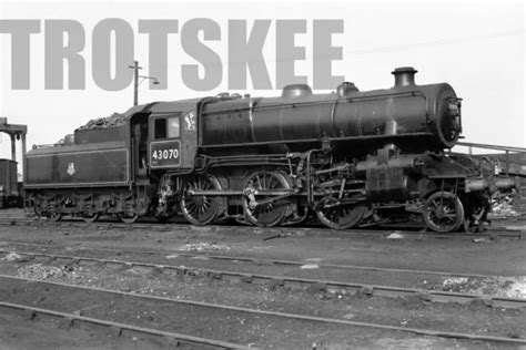 Larger Negative Br British Rail Steam Loco 43070 Class 4f A Tyne Dock 1954 £3 99 Picclick Uk