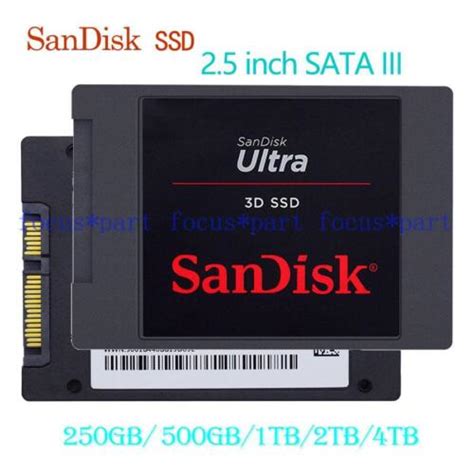 Sandisk Interne Ultra 3d Ssd 250gb 500gb 1tb 2tb 4tb 25 In Sata Iii Für Laptop Ebay