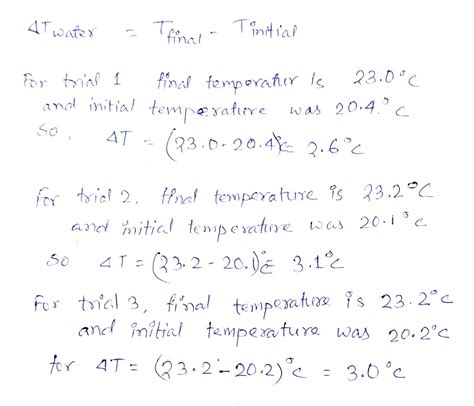 Saira Ahmad Enthalpy And Specific Heat Post Lab Docx 1 Pdf