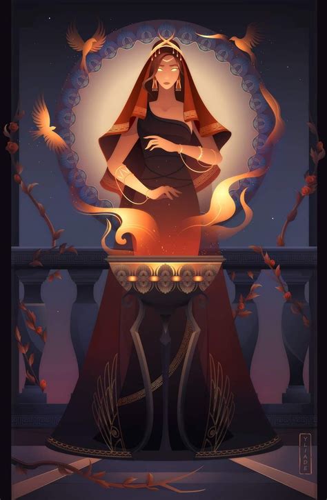 HESTIA: GODDESS OF HEARTH AND HOME CONCEPT (A Guardian focused on healing, high defense, and ...