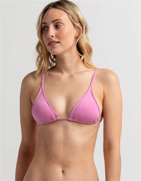 Billabong Sol Searcher Slide Tall Triangle Bikini Top Pink Tillys