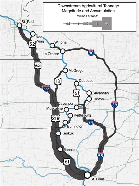 Mississippi River Dams Map