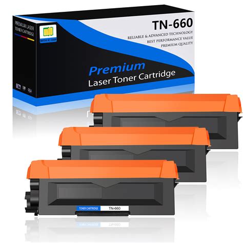 Used 3pk Tn660 Tn 660 Toner Cartridge For Brother Dcp L2520dw Dcp L2540dw Hl L2380dw Ubbthreads