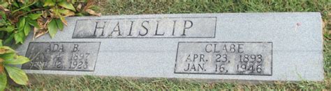 Ada Belle Beasley Haislip 1897 1928 Find A Grave Memorial