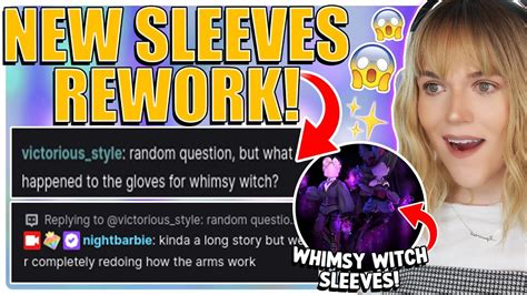 They Are Reworking All Sleeves Arms Whimsy Witch Sleeves Coming