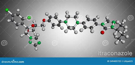 Itraconazole Molecule It Is Triazole Antifungal Drug Used For The