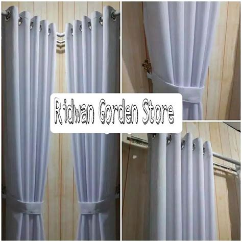 Jual Gorden Polos Panjang 3 Meter Tirai Jendela Minimalis Hordeng Murah