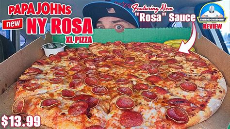 Papa John S® Ny Rosa Xl Pizza Review 🗽🍕 New Sauce Alert 1st Look 👀 Theendorsement Youtube