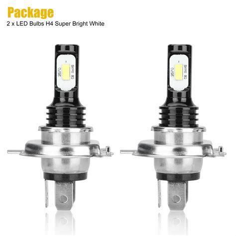 X H Hb Led Headlight Kit High Low Beam Drl Bulb Super Bright