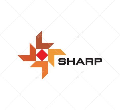 Sharp Logo - Logo Is Us | Sharp logo, ? logo, Sharp