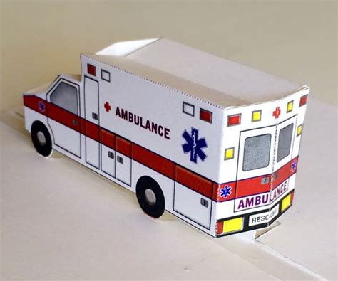 Cardboard Ambulance Template