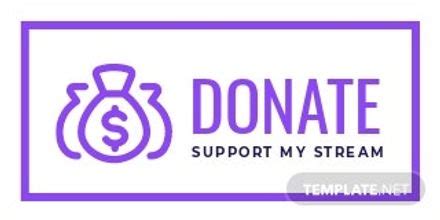 Free Donations Twitch Panel Template - Edit Online & Download | Template.net