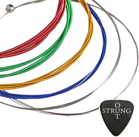 Dr Strings Hi Def Neon™ Multi Colour Coloured Electric Guitar Strings Medium 10 46 Amazon