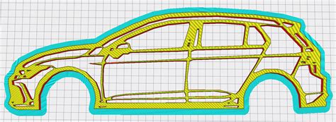 3mf File Silhouette Golf Gti・template To Download And 3d Print・cults