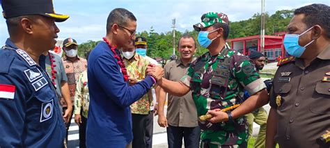 Danrem Jo Bersama Bupati Fakfak Sambut Kunjungan Menteri Pariwisata