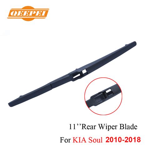 QEEPEI Combo Silicone Rubber Front And Rear Wiper Blades For KIA Soul,2010-2018 ,Windscreen ...