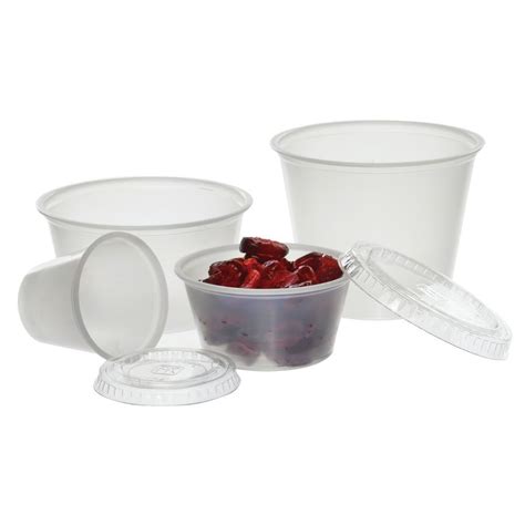 Fabrikal 9500517 4 Oz Clear Polystyrene Plastic Portion Cup 3 Dia X 1