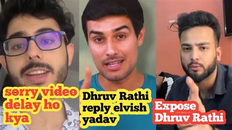 Elvish Yadav Reply To Dhruv Rathee Dhruv Rathee Expose Elvish Yadav