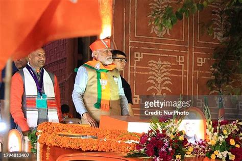 Prime Minister Narendra Modi Is Participating In A Road Show With