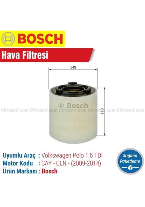 Vw Polo Td Bosch Hava Filtresi Fiyatlar Ve Zellikleri