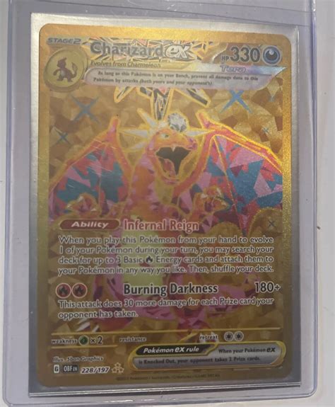 Mavin Pokemon Tcg Card Charizard Ex Hyper Ultra Rare Gold