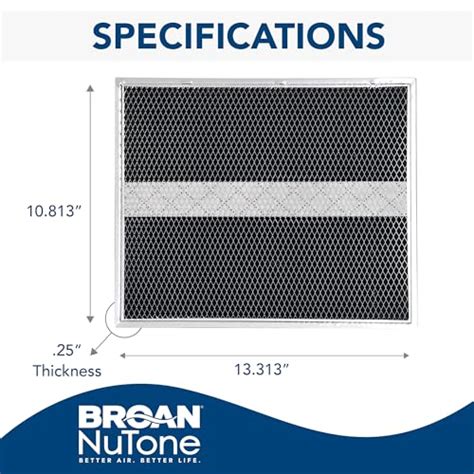 Broan NuTone BPSF30 QS Series Range Hood Carbon Charcoal Air Filter