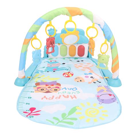 Baby Kick Play Piano Gym Playmat Infant Activity Gym Mat With Sound