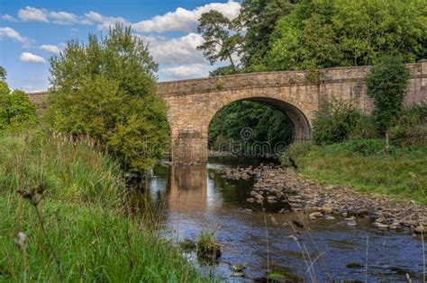 Bridge Over The River Derwent England Uk Stock Image Image Of