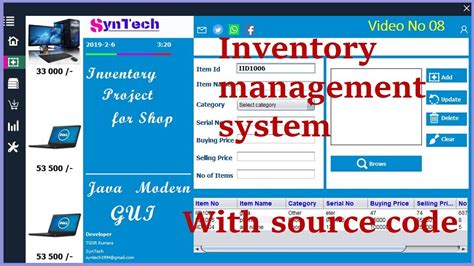 Inventory Management System In Java Netbeans Youtube