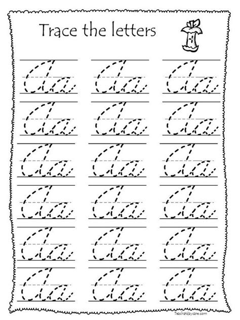 Tracing Cursive Letters Printables