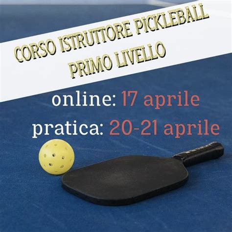 Corso Istruttori Pickleball Roma Pickleball Milano