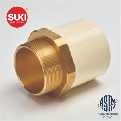 1 2 Inch Suki Cpvc Brass Male Threaded Adapter At Rs 66 4 Piece In Hyderabad Id 22941000997