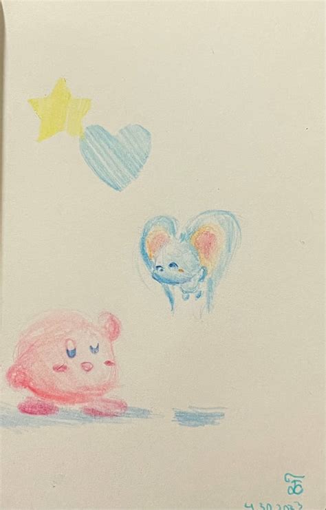 Kirby and Elfilin by FletchTheArtist on DeviantArt