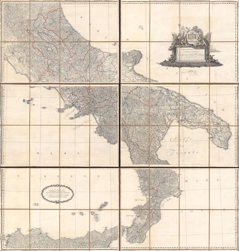 1805 Zannoni Map Of The Kingdom Of Naples Southern Italy Artofit