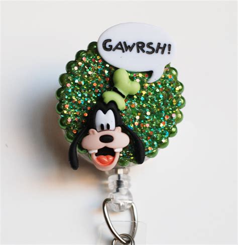 Gawrsh It S Disney S Goofy Id Badge Reel Retractable Id Bade Holder