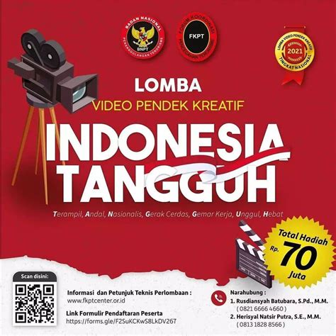 Lomba Video Kreatif Indonesia Tangguh Oleh Bnpt Total Hadiah Juta