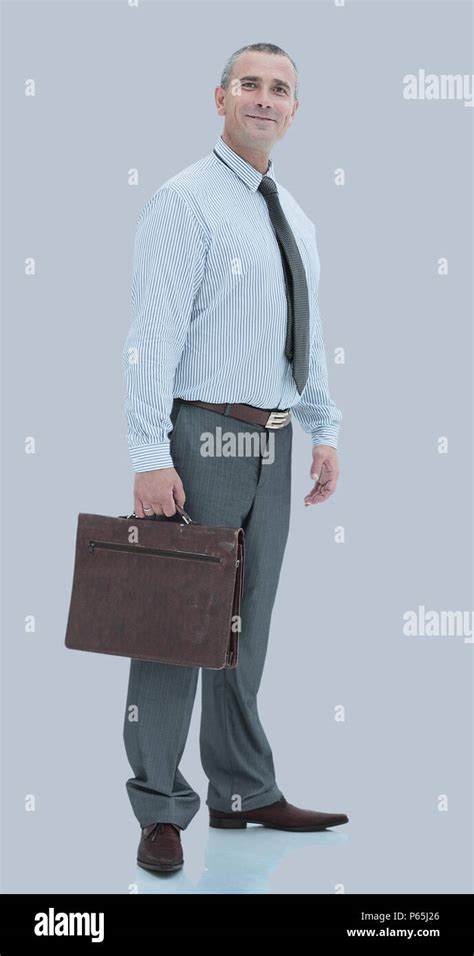 Happy Mature Man In Suit Smiling While Standing Stock Photo Alamy