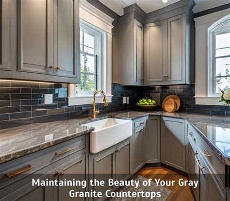 Maintaining the Beauty of Your Gray Granite Countertops - Kitchen ...