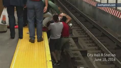 Good Samaritans Rescue Man Who Fell Onto Subway Tracks In Manhattan