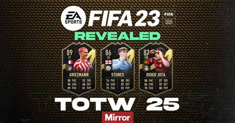 Fifa 23 Totw 25 Squad Revealed Featuring Liverpool And Man City Stars