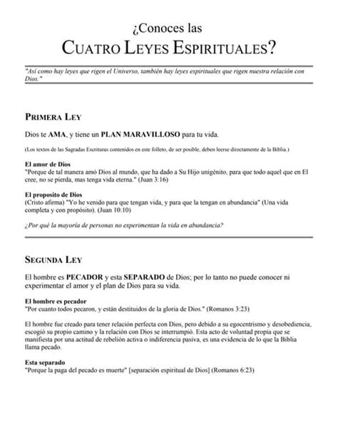 4 Leyes Espirituales Pdf